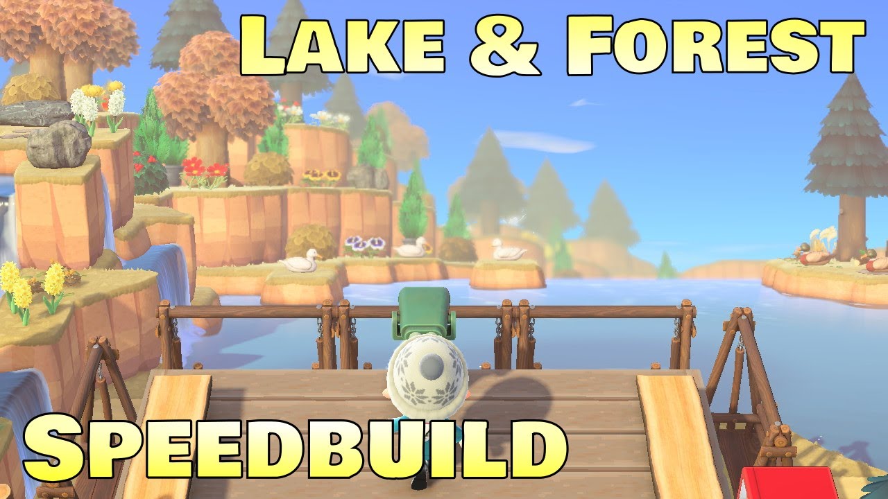 Building a Lake & Mountains on my Canadian-themed Island! Animal Crossing  New Horizons Speedbuild - YouTube