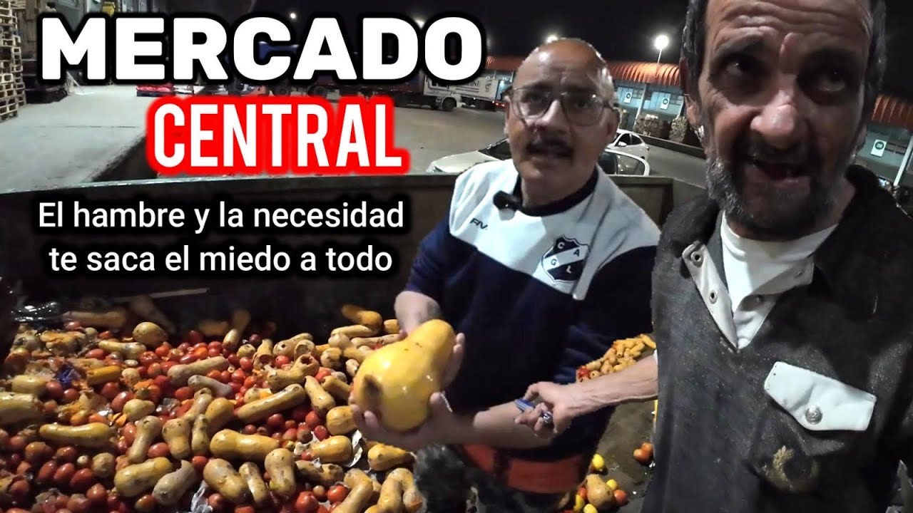 Mercado Central. Comer de la BASURA, el hambre no tiene limites.