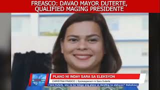 Frasco: Political dynasty, hindi isyu sa pagkandidato ni Davao Mayor Sara Duterte