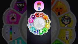 Sprunki OC NUMBERBLOCKS 🔢🎵Super Mario song Aka KIRO 🎧 #colormixing #supermario #sprunki #mario