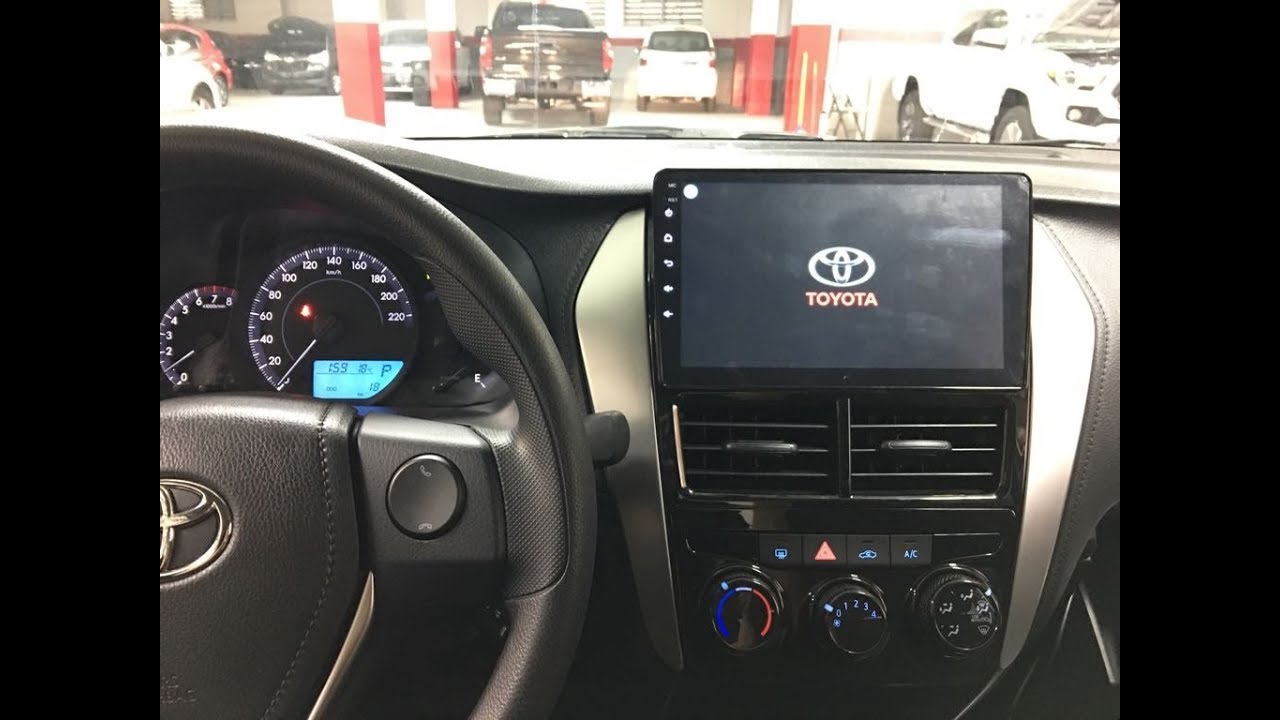 instalación Kit radio de pantalla Android para Toyota Yaris sedan 2018