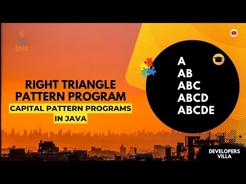 #3 Capital Pattern Program In Java| Small Right Triangle pattern |Write A Program In Notepad|Shape#2