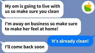 【Apple】 My husband, who’s away on a work assignment, decides on his own that we’ll live with his mom