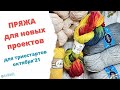 Пряжа для триостартов октября/Пряжа для новых проектов/Выбор пряжи для процессов,  идеи для вязания