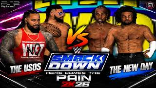 WWE SmackDown Here Comes the Pain 2K26 Mod | Usos vs New Day