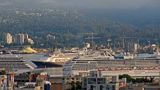 🔴 LIVE: Coral Princess, Seven Seas Explorer, Zaandam in Vancouver | Alaska Cruise Ships | May 20
