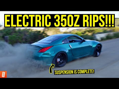 Building the World's FIRST Tesla Swapped Liberty Walk Nissan 350Z! Ready to drive on the street!?