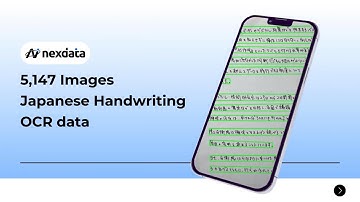 5,147 Images Japanese Handwriting OCR data