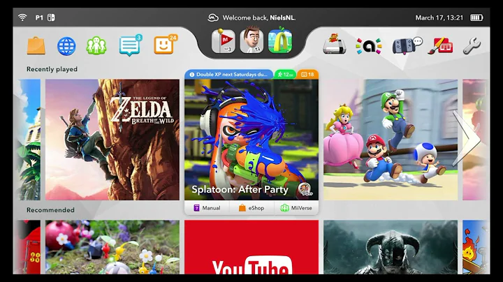 Nintendo switch 2 custom UI Concept, Wii U theme(music credit: Nintendo of America