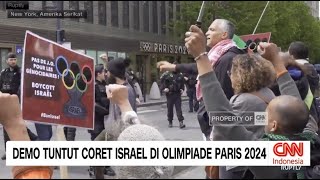 Demo Tuntut Coret Israel di Olimpiade Paris 2024