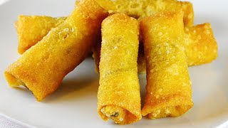 No Binder Gluten Free Chinese Spring Rolls [Dairy Free/Vegan] Pangsit Vegan Gluten Free Renyah