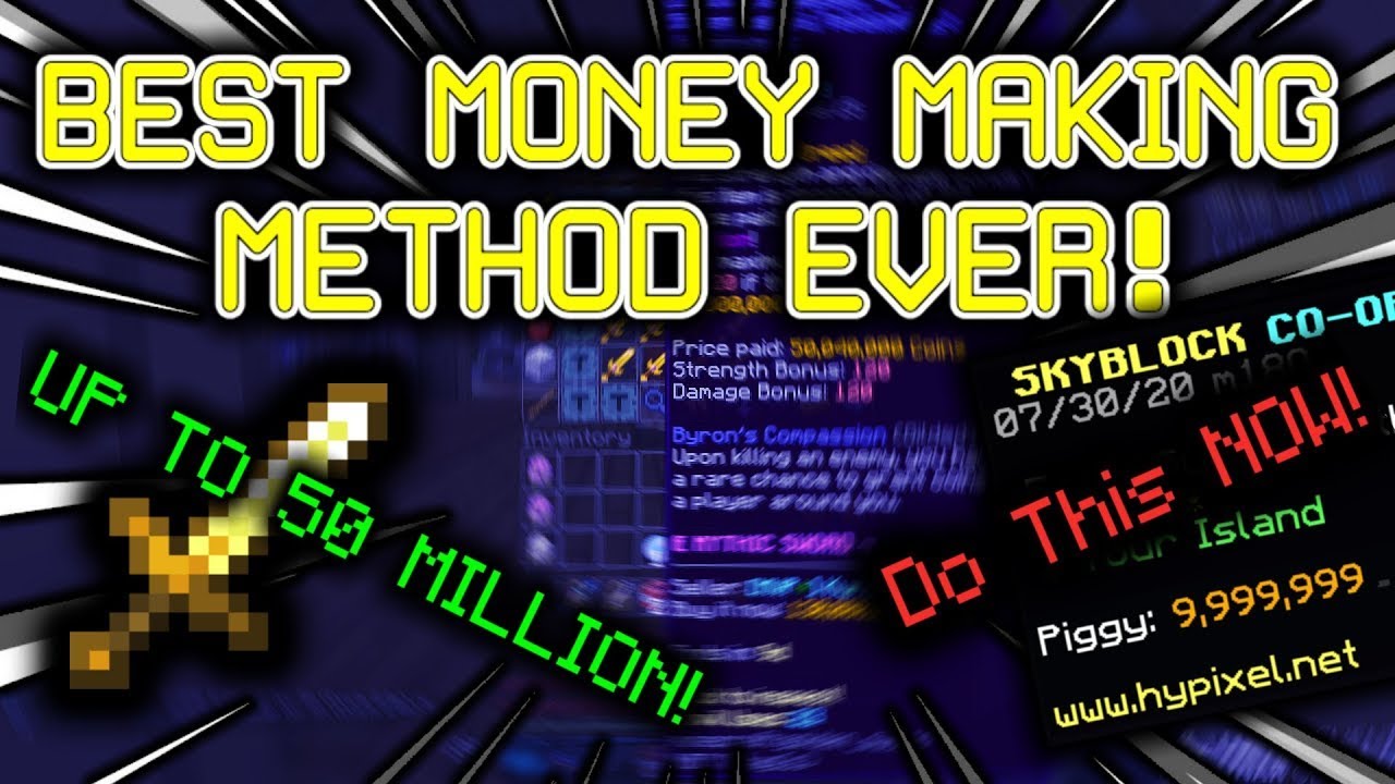 The Most Broken Money Making Methods! *TRY NOW!* (Hypixel Skyblock)