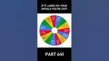 If it lands on your initials you‘re out! Pt.641