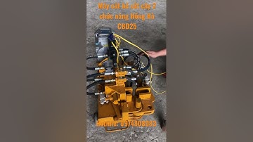 Vận hành máy cắt bẻ sắt cây 2 chức năng Hồng Hà CBD25 | Máy Xây Dựng Hồng Hà