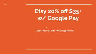Etsy 20% off $35+ | Cashback | Coupon Code