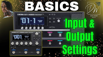 BOSS GT-1000 BASICS - Input & Output Settings - Assign Guitars