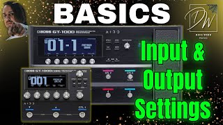 BOSS GT-1000 BASICS - Input & Output Settings - Assign Guitars