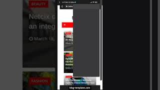 Sora24 Blogger template. | blog-templates.com screenshot 1