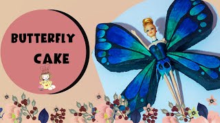 Butterfly cake & Fairy Princess Barbie Doll cake How to make @home very easy