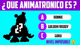 ¿Puedes adivinar el animatronico de FNAF con solo la silueta? Nivel Imposible!!