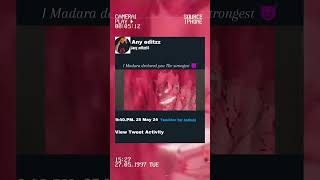 I Madara Declared You The Strongest