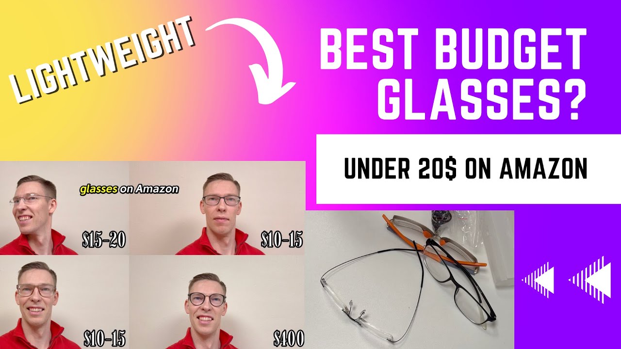 Shortsighted Myopia Glasses Under 20$ - Best Cheap Options on Amazon!