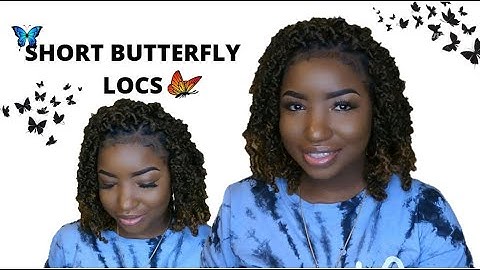 EASY DIY DISTRESSED SHORT BUTTERFLY LOCS TUTORIAL 🦋 | Protective Style | Natural Hair | Kurlie Keke