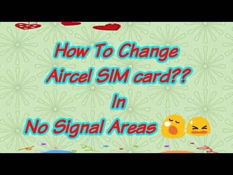 How to change Airtel SIM card to other SIM in No signal Areas | How to port Aircel with No ...