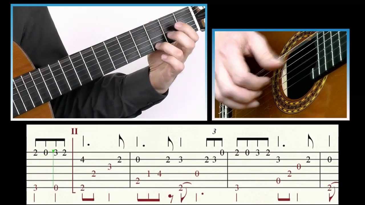 ♫♫ Pavane (G. Fauré). Guitar Tutorial (Score & TAB)
