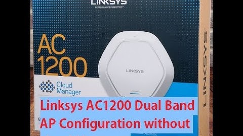 Linksys LAP AC1200 Access Point configuration