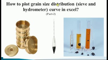 How to plot #grainSize distribution curve ( sieve and #hydrometer) in excel sheet