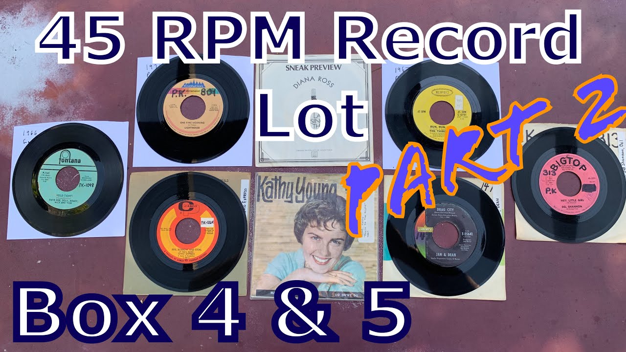 45 RPM Vinyl Record Lot Box 4 & 5 - Part Two - Northern Soul, Garage ...