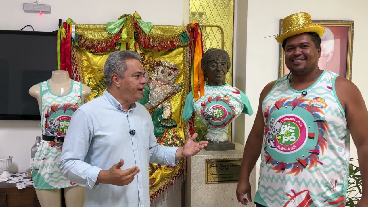 VEM AÍ O BLOCO “GIZ E PÓ”! PREPARE A CAMISA E A  ANIMAÇÃO; VEJA COMO PARTICIPAR!