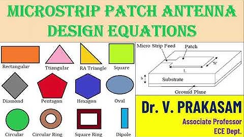 MICROSTRIP PATCH ANTENNA DESIGN EQUATIONS
