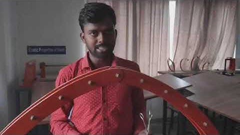 Horizontal thrust in three hinged arch