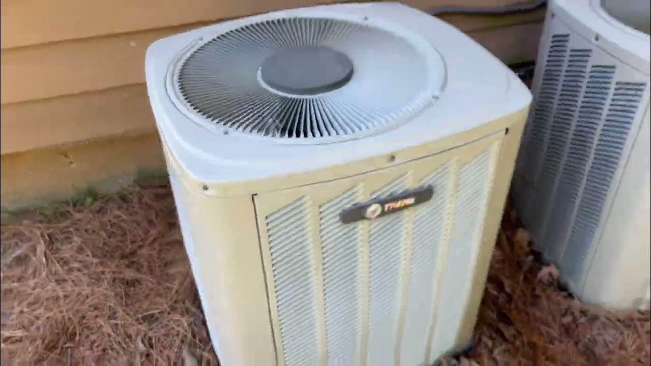 2007 Trane XB13 Central Air Conditioner Startup YouTube