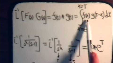 Differential Equations: Finding Inverse LaPlace Transform Using Convolution - Example 2