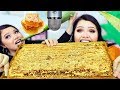 We Tried ASMR.. Giant Raw Honeycomb, Aloe Vera +more (Sticky Crunchy Sounds)