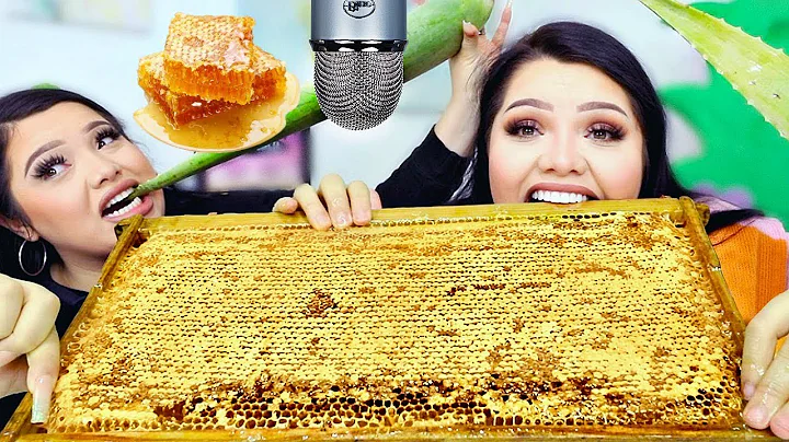 We Tried ASMR.. Giant Raw Honeycomb, Aloe Vera +mo...