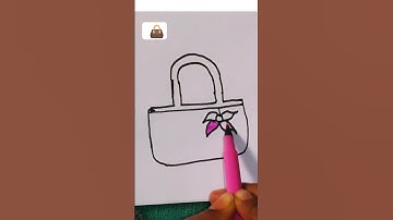 Easy Hand Bag 👜 drawing ideas #shorts #subscribe #viral#shortvideo #trending #art #bag#youtubeshorts
