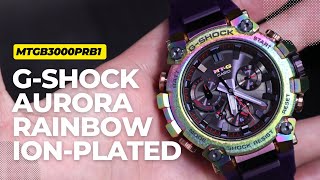G-Shock Aurora Oval Rainbow Ion-Plated Limited Edition MTGB3000PRB1