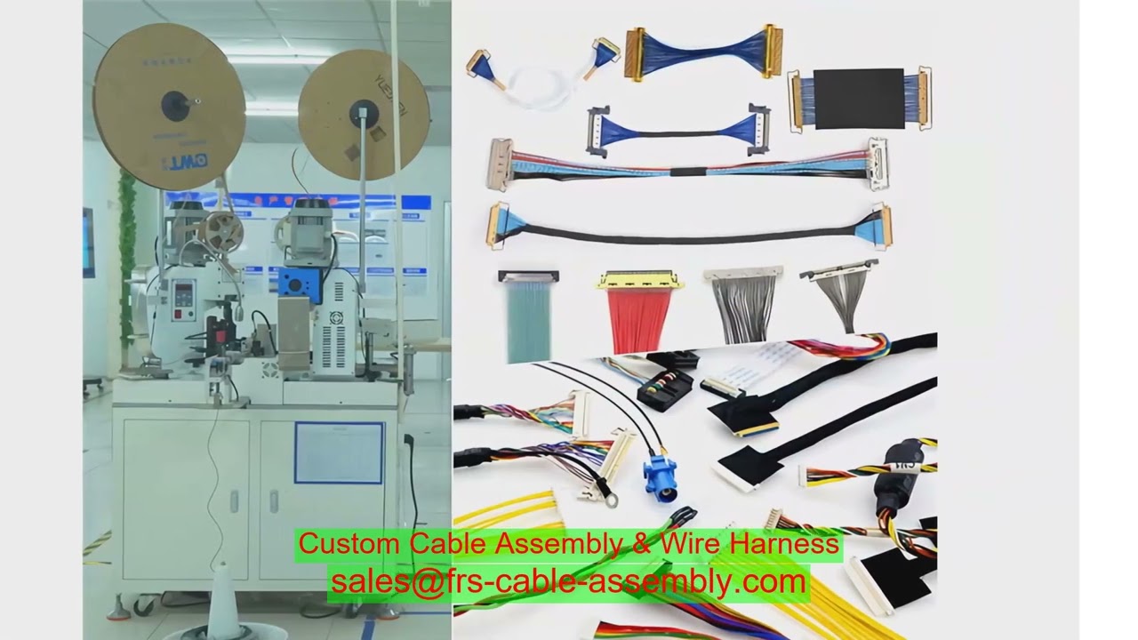 Wire Harness Manufacturer Pasadyang Flexible Wire Harness 20986 105c 60V VW-1 LVDS Waterproof Connec