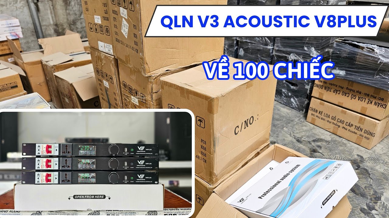 Về hàng 100 Chiếc quản lý nguồn V3 acoustic V8Plus chất lượng cao