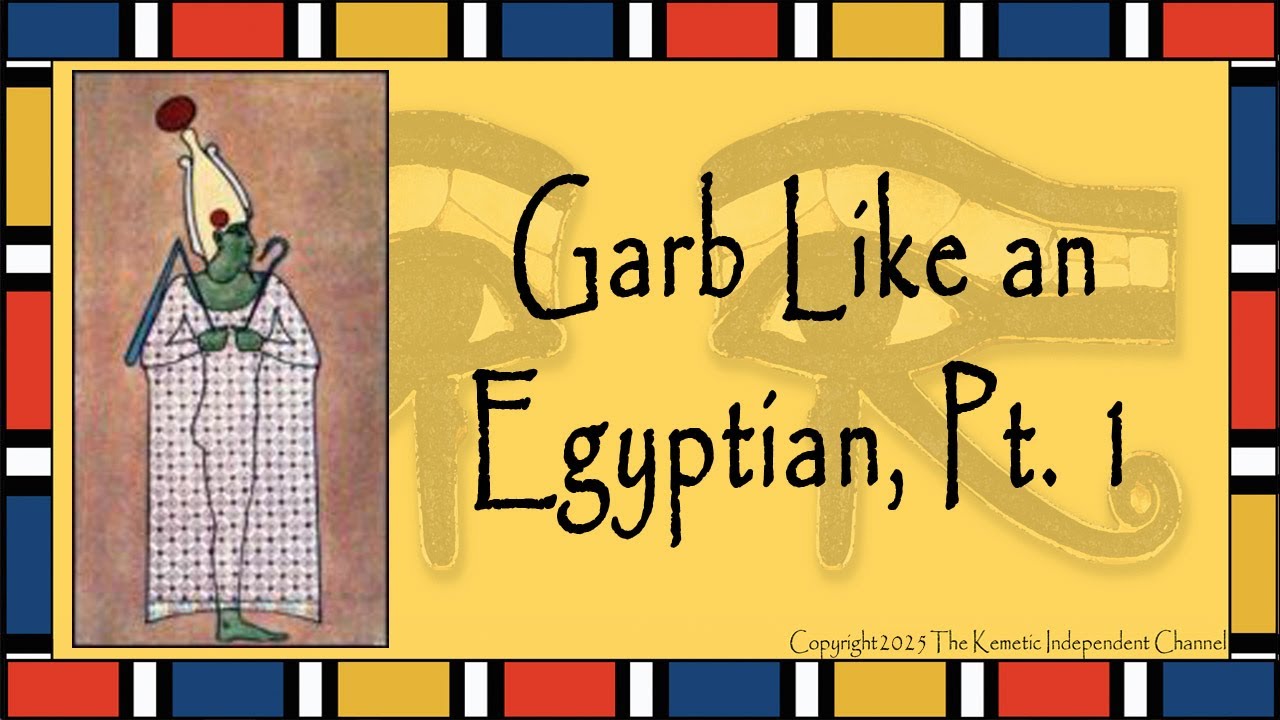 Bay Method Egypt Kemetic How-to Guide: Garb Like an Egyptian, Part One - YouTube