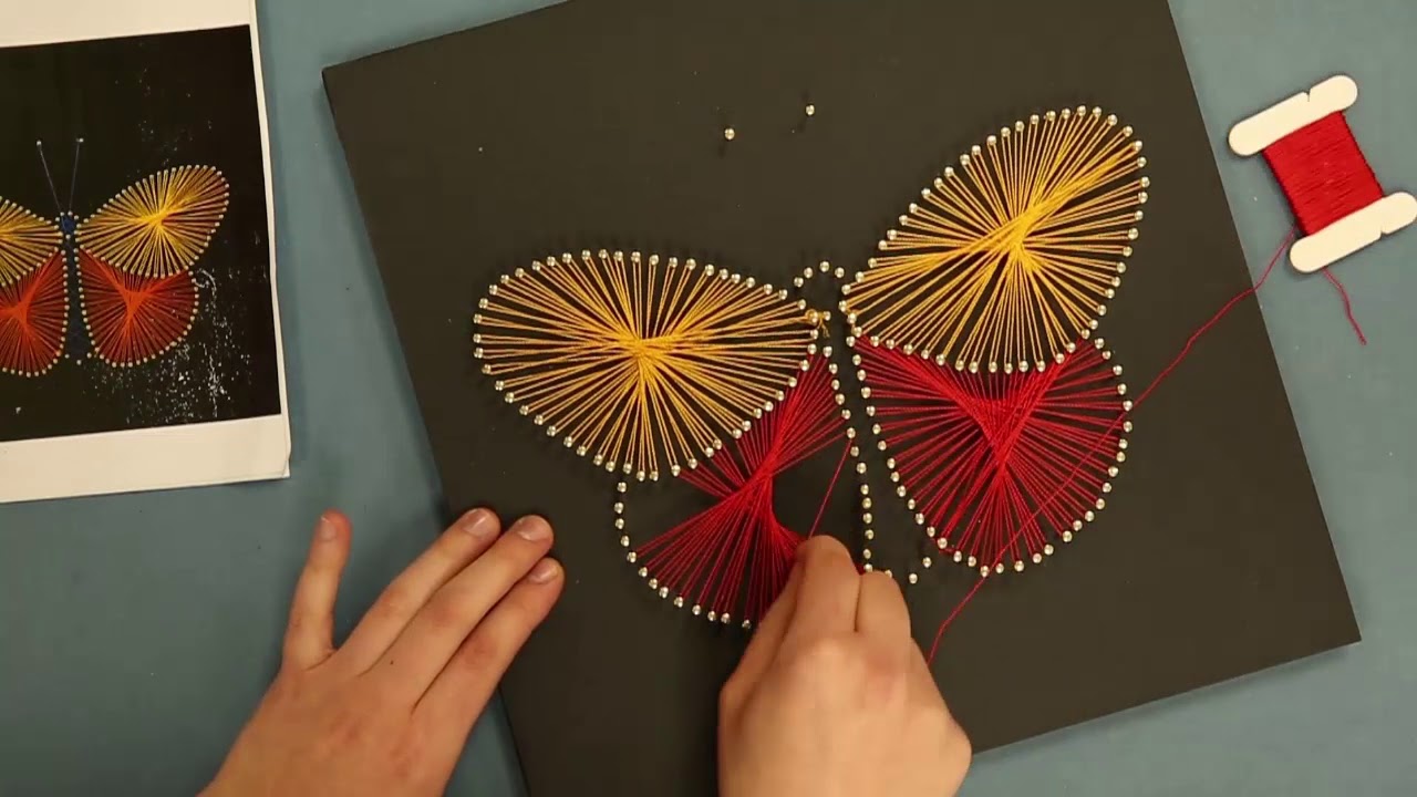 מסמרים וחוטים How to make String art