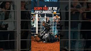 Why is the first turn so dangerous in barrel racing 😱🐎 #wreck