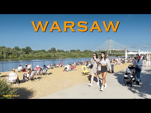 Walking Tour Warsaw - Warsaw City Poland, 4K 60fps, City Walk - Travel Walk Tour,