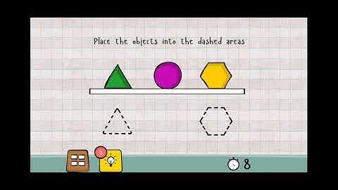 Logic Master 1 - Mind Twist Level 162 Solution | Place the objects into the dashed areas