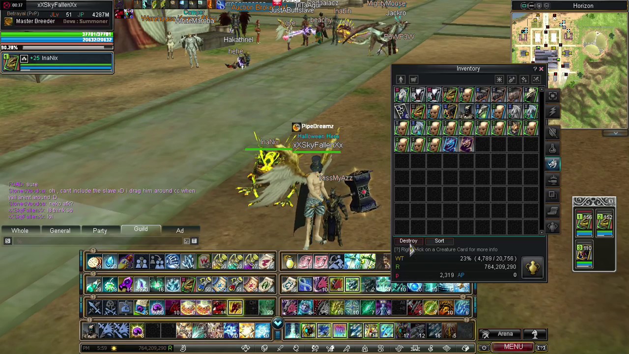 rappelz fixing 0 durability creature card YouTube