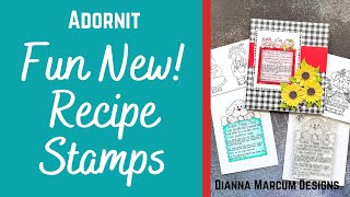 2 New Recipe Stamp Sets by Dianna Marcum for Adornit | Available Now!